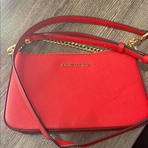 Michael Kors Vibrant Red Crossbody Bag